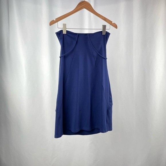 Susana Monaco Halter Neck‎ Mini Dress in Blue Size Medium - Picture 6 of 6